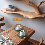 Ivorwyn Handcrafted Solid Wood Tree Bookshelf - Timberustic Floating Tree Bookshelf