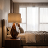 Kaelith Handcrafted Solid Wood Table Lamp SPA029581 Dark Walnut - Timberustic Table Lamp