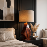 Kaelith Handcrafted Solid Wood Table Lamp SPA029581 Mahogany - Timberustic Table Lamp