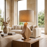 Kaelith Handcrafted Solid Wood Table Lamp SPA029581 Natural Oak - Timberustic Table Lamp