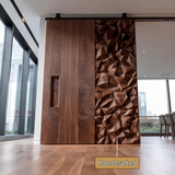 Kaelith Sculpted Solid Wood Single Door