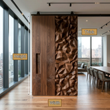 Kaelith Sculpted Solid Wood Single Door