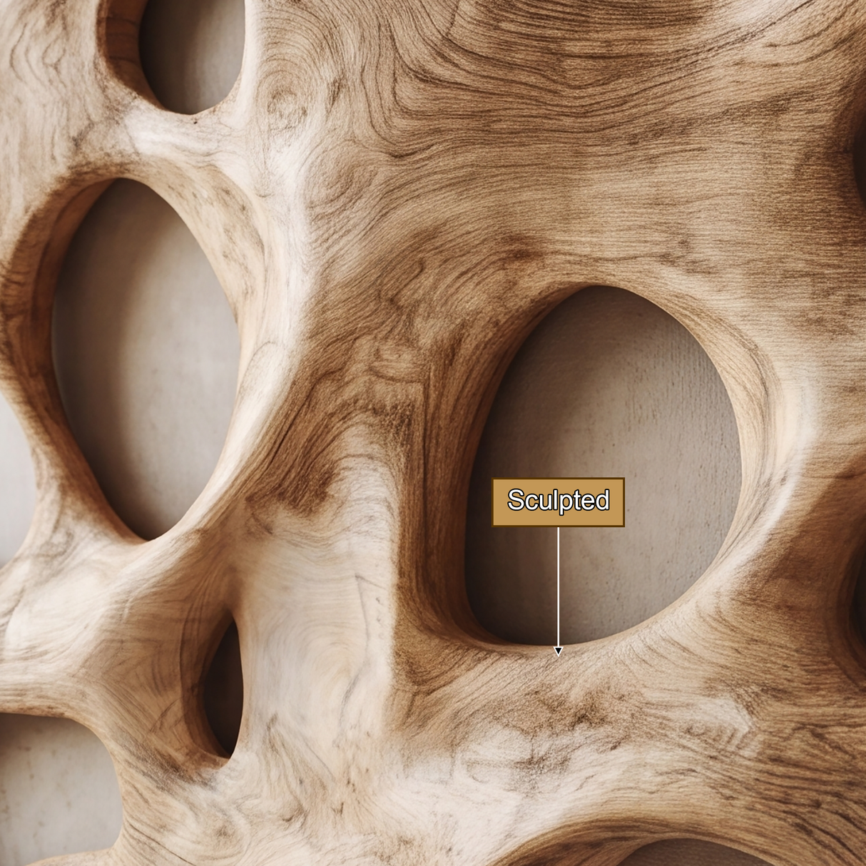 Kaelor Sculpted Solid Wood Wall Art