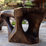 Kaelthorn Sculpted Solid Wood Outdoor Bench - Timberustic Bench