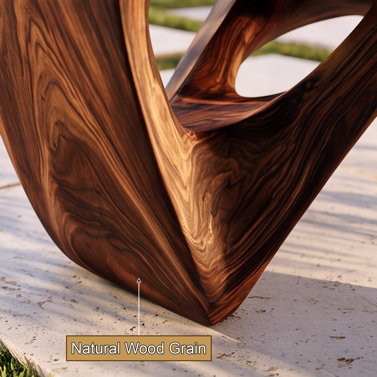 Kavora Sculpted Solid Wood Outdoor Bench - Timberustic Bench