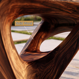 Kavora Sculpted Solid Wood Outdoor Bench - Timberustic Bench