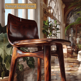 Lioren Arc Solid Wood Bar Stool - Timberustic Bar Stool
