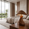 Lumora Handcrafted Solid Wood Table Lamp SPA252511 Brown - Timberustic Table Lamp
