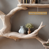 Lunareth Handcrafted Solid Wood Floating Tree Bookshelf - Timberustic Floating Tree Bookshelf