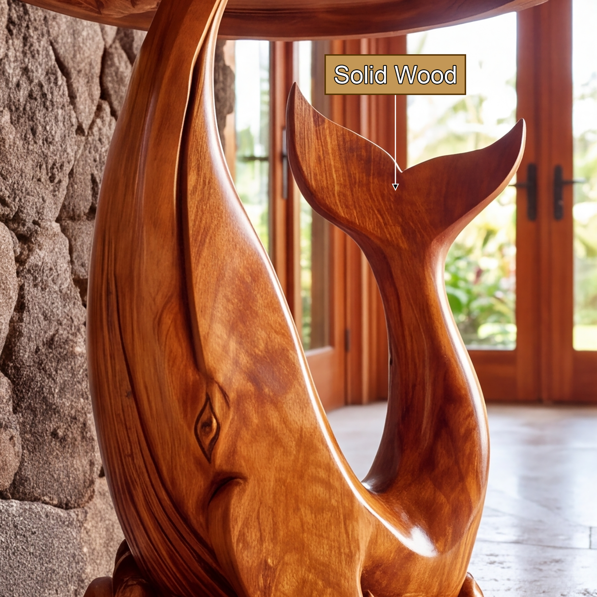Maravyn Handcrafted Solid Wood Pedestal Stand - Timberustic Pedestal Stand