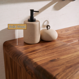 Montavero Handcrafted Solid Wood Floating Bathroom Vanity with Integrated Sink and Drawers