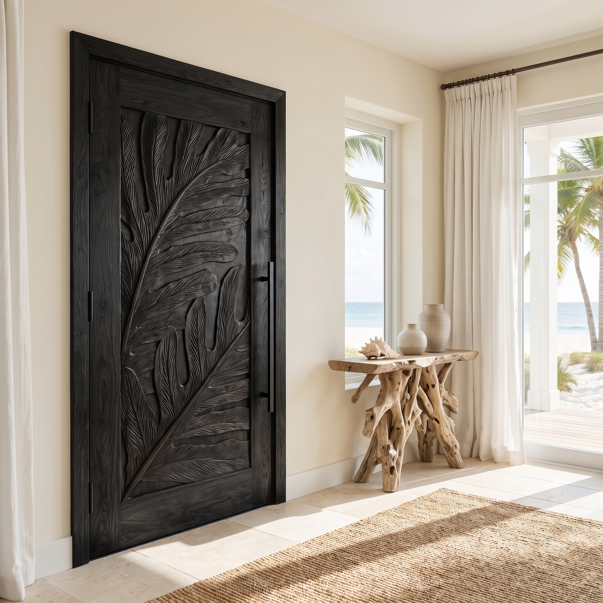 Monterra Handcrafted Solid Wood Single Door