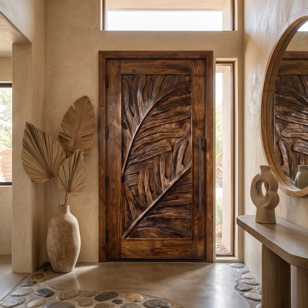 Monterra Handcrafted Solid Wood Single Door