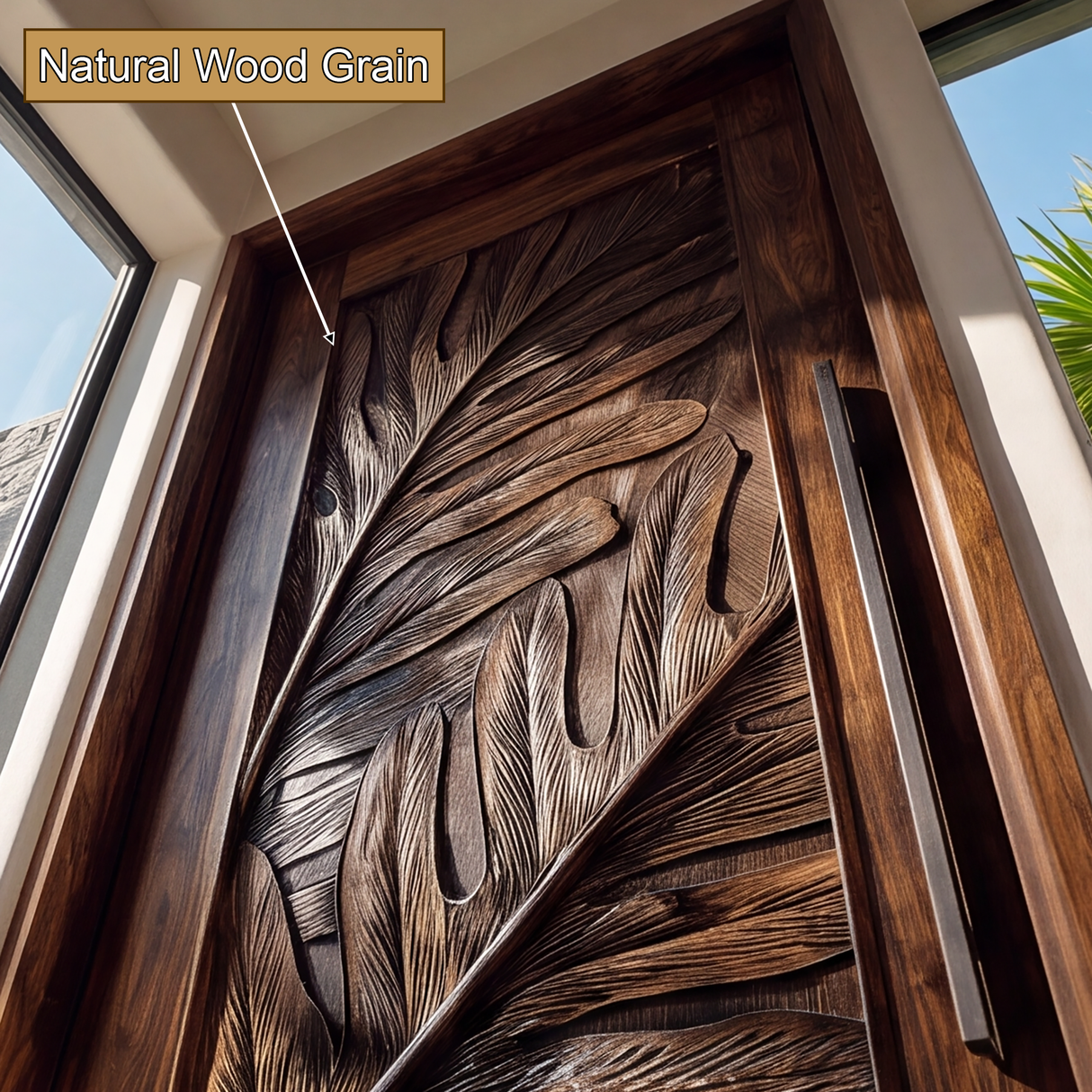 Monterra Handcrafted Solid Wood Single Door