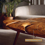 Monvera Live Edge Solid Wood Coffee Table
