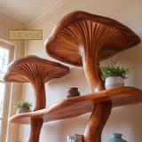 Myravon Sculpted Solid Wood Mushroom Bookshelf