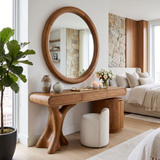 Noctara Handcrafted Solid Wood Cosmetic Table