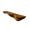 Norvelle Live Edge Solid Wood Floating Shelf