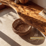 Norvelle Live Edge Solid Wood Floating Shelf
