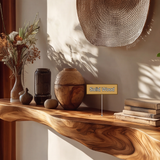 Norvelle Live Edge Solid Wood Floating Shelf
