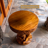 Noryth Handcrafted Solid Wood Pedestal Stand - Timberustic Pedestal Stand
