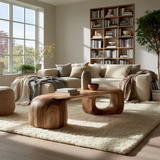 Novera Sculpted Solid Wood Coffee Table SPA267980 - TimbeRustic Coffee Table