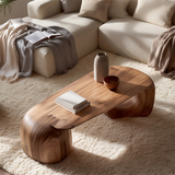 Novera Sculpted Solid Wood Coffee Table SPA267980 - TimbeRustic Coffee Table