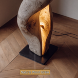 Nythera Sculpted Integrated LED Wood Floor Lamp