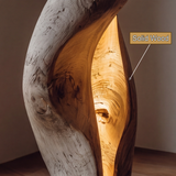 Nythera Sculpted Integrated LED Wood Floor Lamp