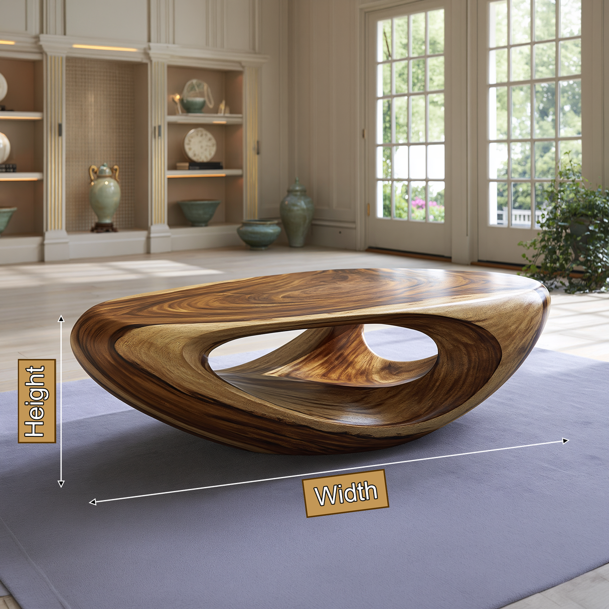 Nyvara Handcrafted Solid Wood Coffee Table SPA212340 - Timberustic Coffee Table