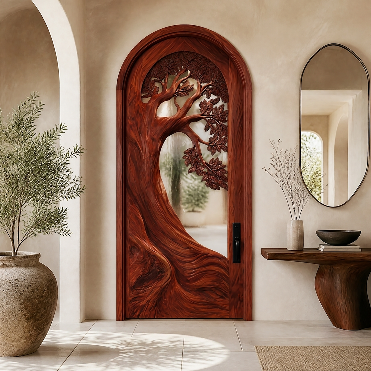 Oakhollow Handcrafted Solid Wood Single Door