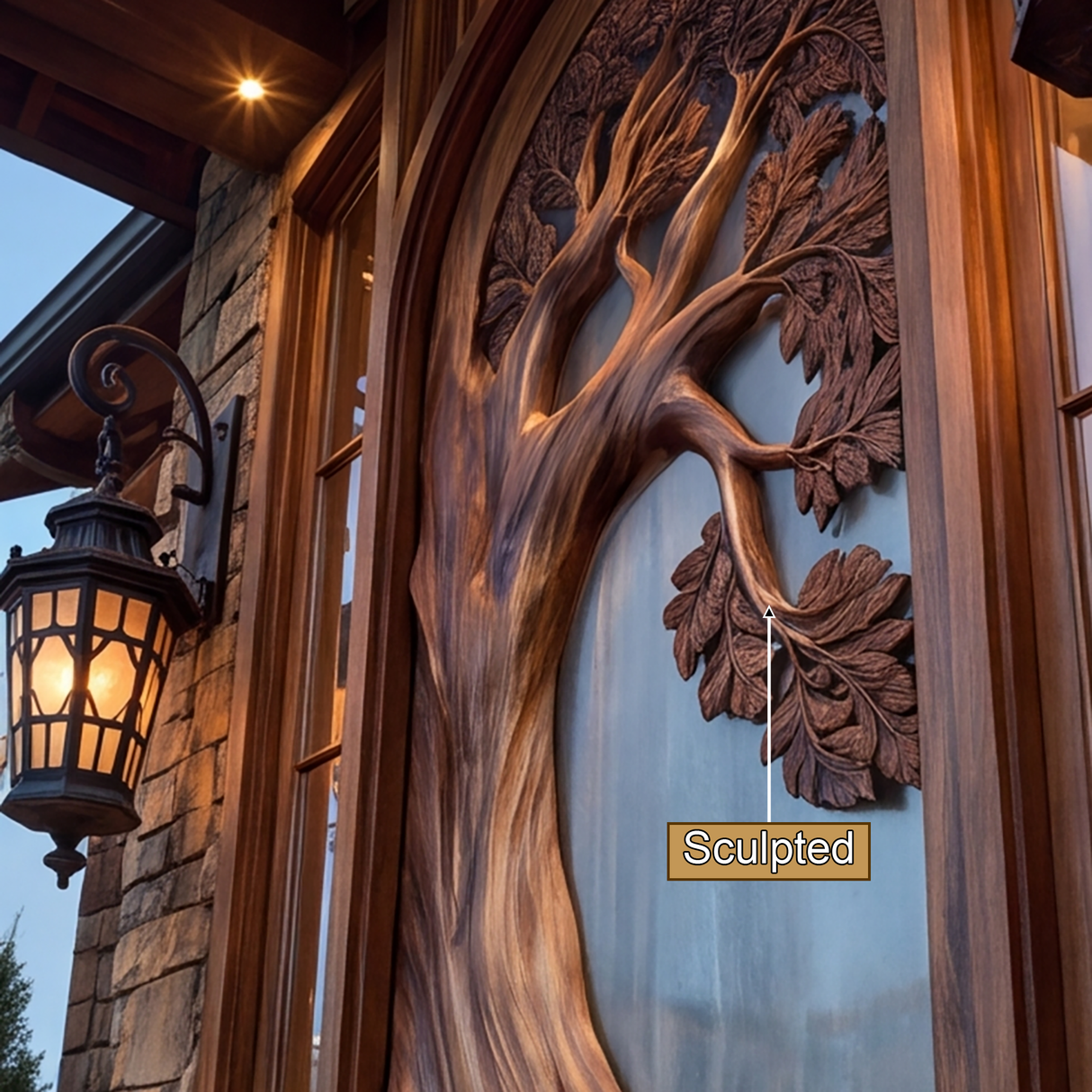 Oakhollow Handcrafted Solid Wood Single Door