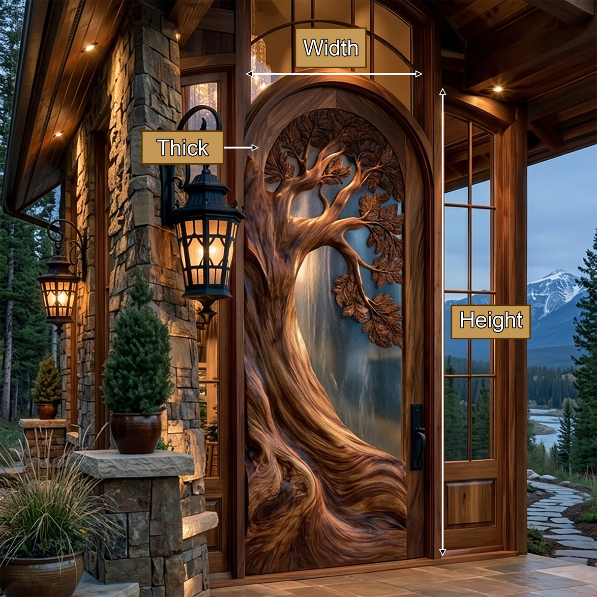 Oakhollow Handcrafted Solid Wood Single Door