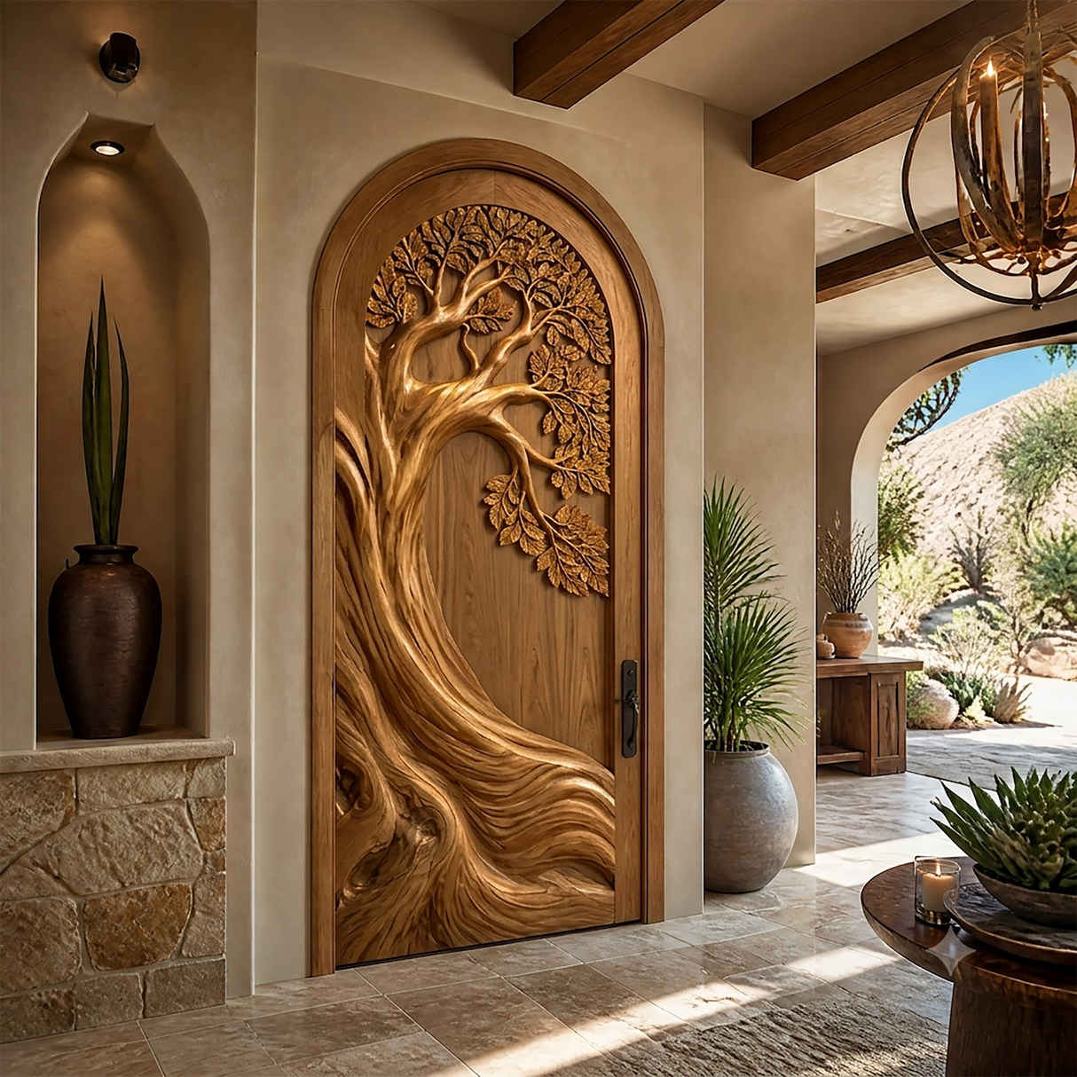 Oakhollow Handcrafted Solid Wood Single Door