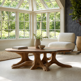 Olivareth Handcrafted Solid Wood Coffee Table