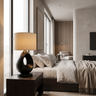 Orivana Handcrafted Solid Wood Table Lamp SPA263432 Black - Timberustic Table Lamp