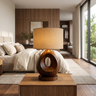 Orivana Handcrafted Solid Wood Table Lamp SPA263432 Dark Walnut - Timberustic Table Lamp
