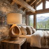 Orivana Handcrafted Solid Wood Table Lamp SPA263432 Natural Oak - Timberustic Table Lamp