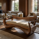Orivane Sculpted Solid Wood Sofa