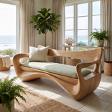 Orivane Sculpted Solid Wood Sofa