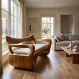 Orivane Sculpted Solid Wood Sofa