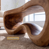 Orivelle Sculpted Solid Wood Coffee Table SPA144058 - Timberustic Coffee Table