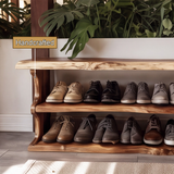 Orlan Organic Modern Solid Wood Shoe Rack - Timberustic Shoe Rack