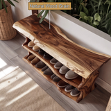 Orlan Organic Modern Solid Wood Shoe Rack - Timberustic Shoe Rack