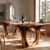 Orlendor Live Edge Solid Wood Dining Table - Timberustic Dining Table