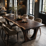 Orlendor Live Edge Solid Wood Dining Table - Timberustic Dining Table