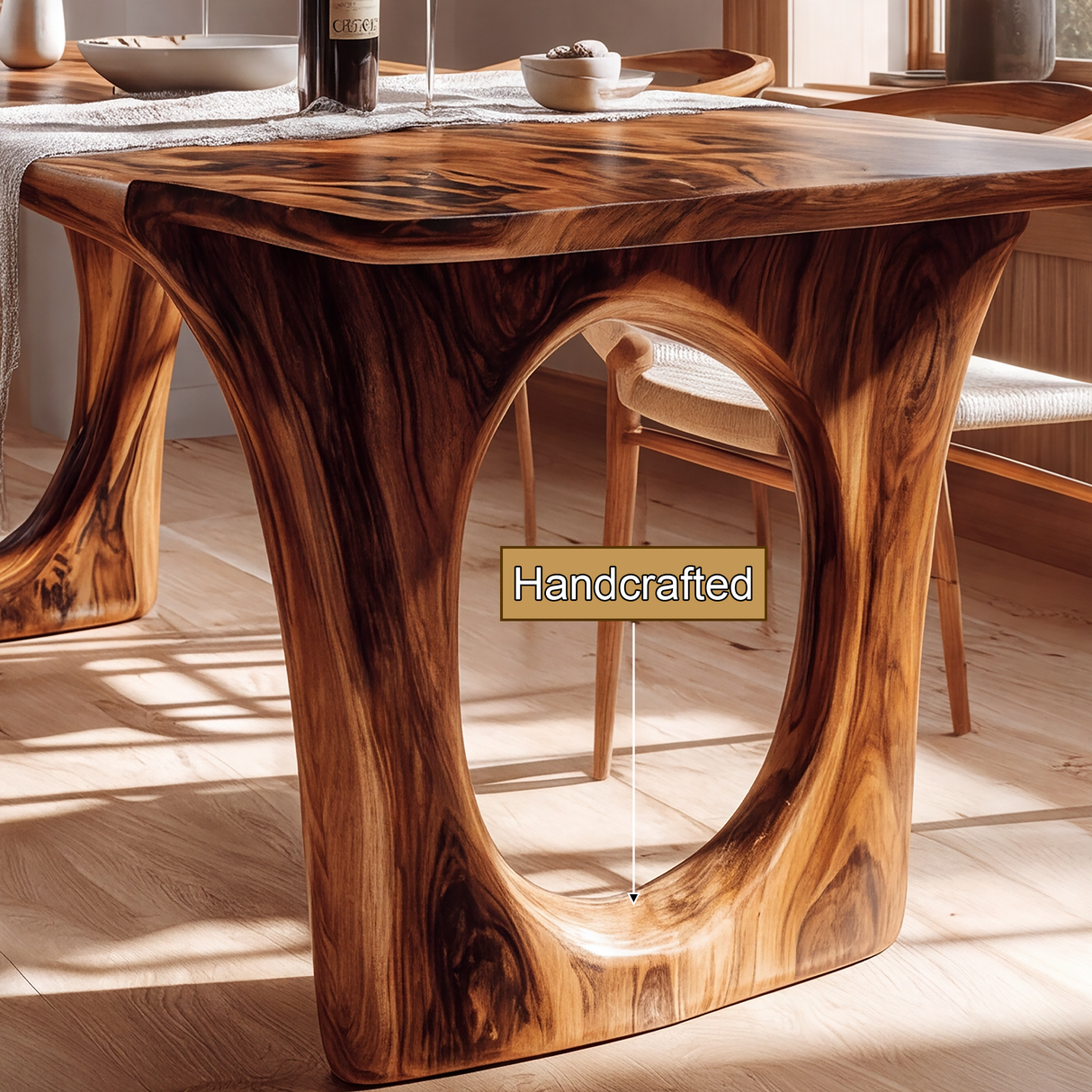 Orlendor Live Edge Solid Wood Dining Table - Timberustic Dining Table