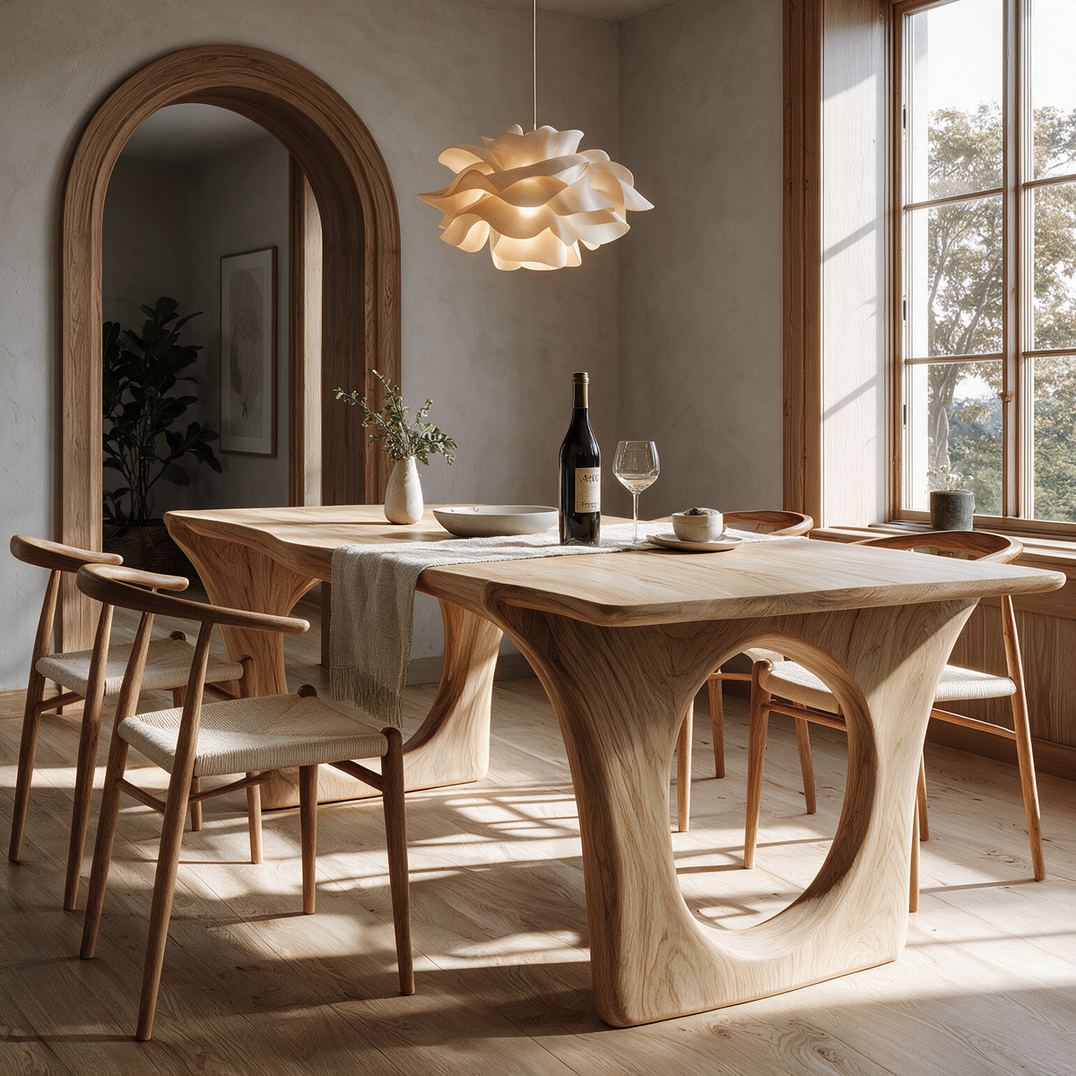 Orlendor Live Edge Solid Wood Dining Table - Timberustic Dining Table