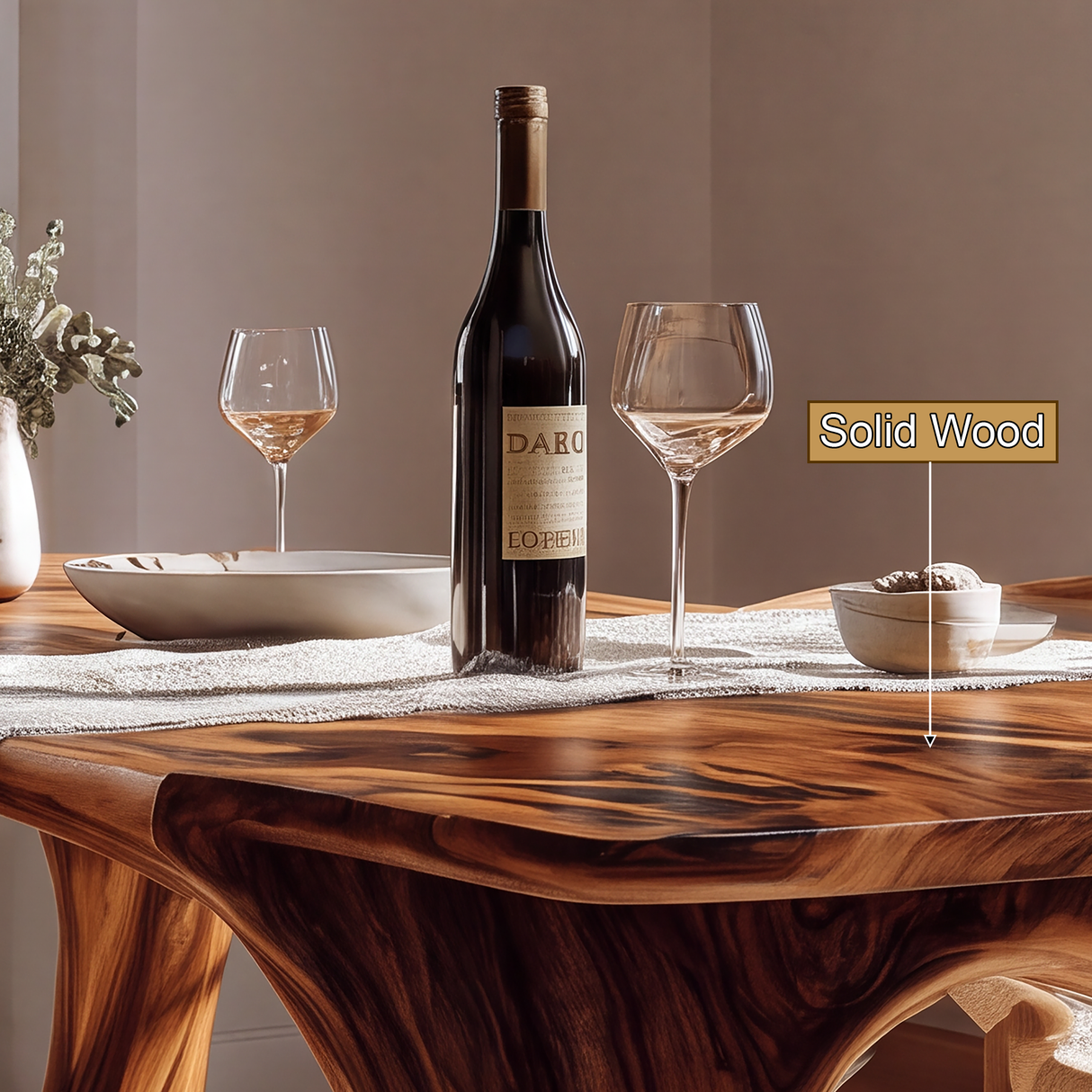 Orlendor Live Edge Solid Wood Dining Table - Timberustic Dining Table