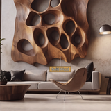 Orvane Sculpted Solid Wood Wall Art